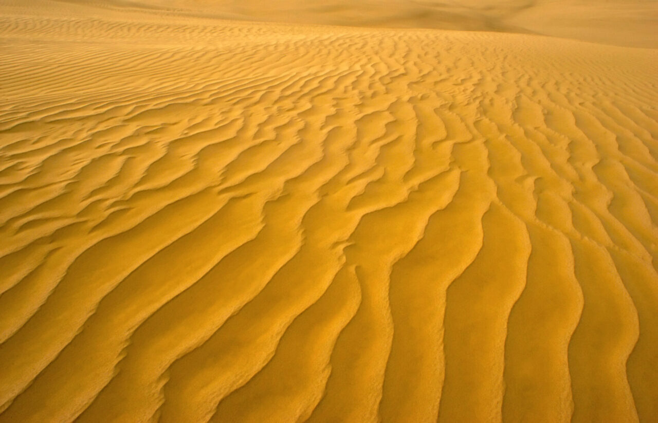 Sand dunes arid landscape