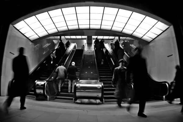 Rush Hour Traffic in Grand Central Station Terminal