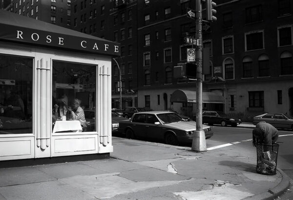 American Homeless Eat With The Rich in Manhattan New York City USA – Fine art photography print for sale. Decoration poster for home or office wall taken by documentary travel photographer Rafael Ben Ari