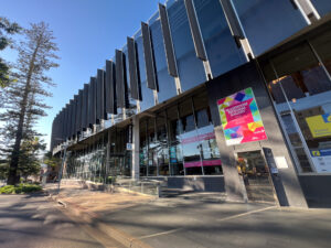 The Glasshouse arts and entertainment centre in Port Macquarie city New South Wales, Australia.
