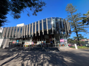 The Glasshouse arts and entertainment centre in Port Macquarie city New South Wales, Australia.