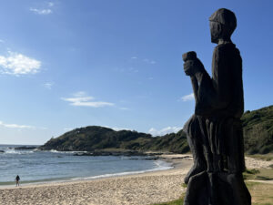 Monument to Harry Thompson Shelly Beach Port Macquarie NSW,Australia