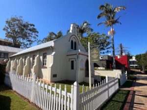 PORT MACQUAIRE, NSW - SEP 24 2025:The Port Macquarie Uniting Church - Wesleyan Chapel.The Wesleyan Methodist Church of Australia is a Christian denomination with its origins in Wesleyan Methodism