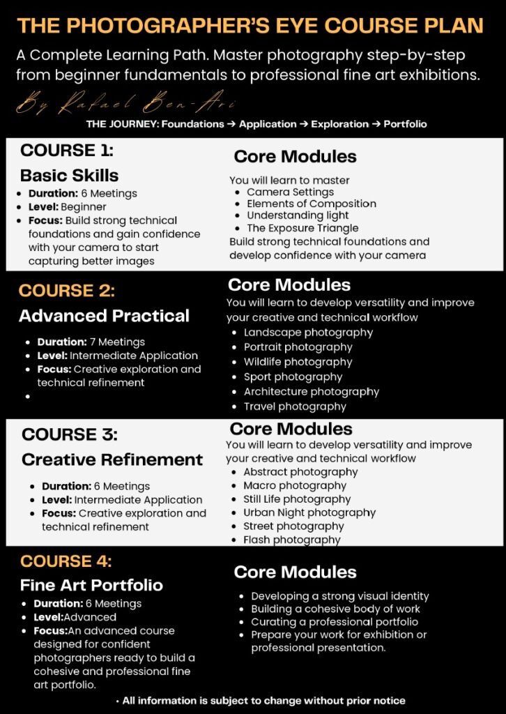 The Photogarphers Eye Course Plan